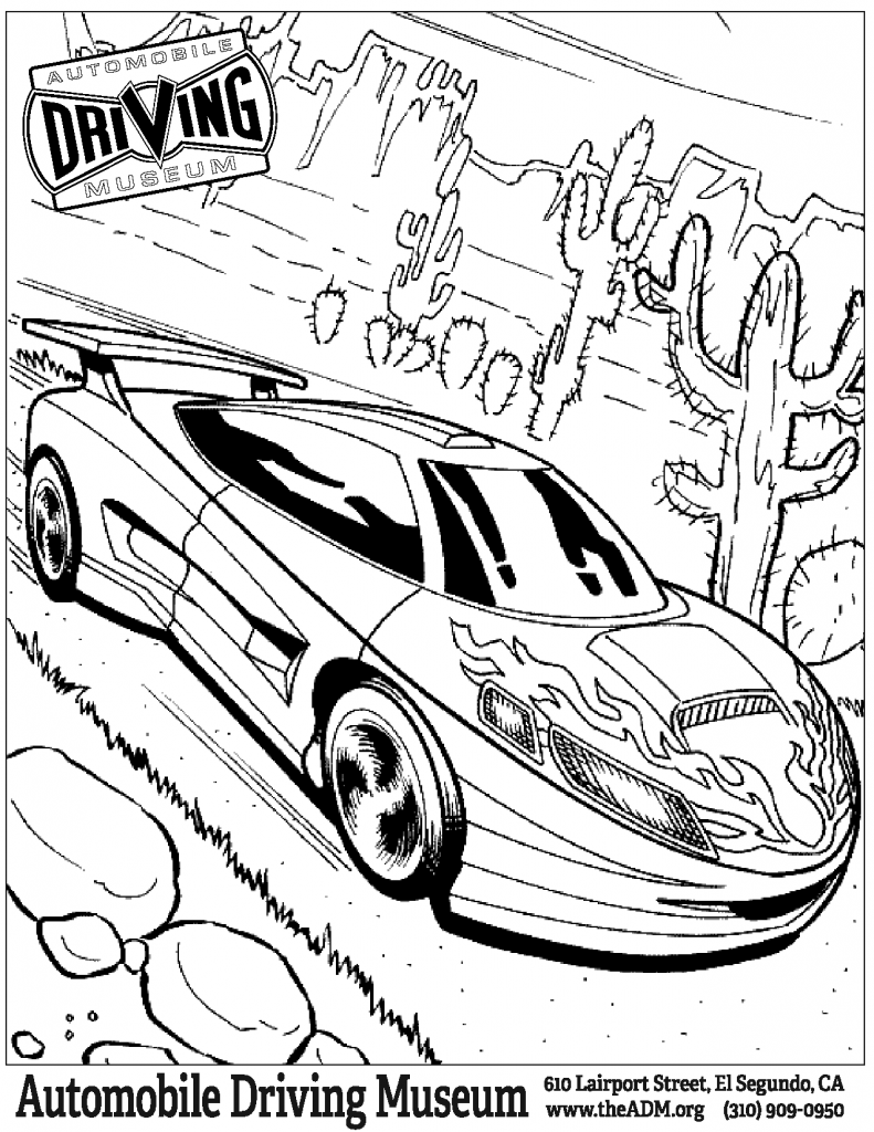 Hot Wheels Garage coloring page 4