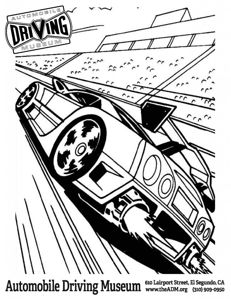 Hot Wheels Garage coloring page 2