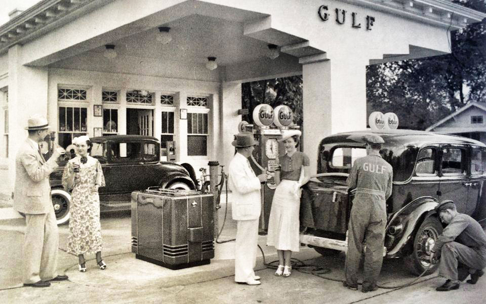 Vintage Gas Station retrospect