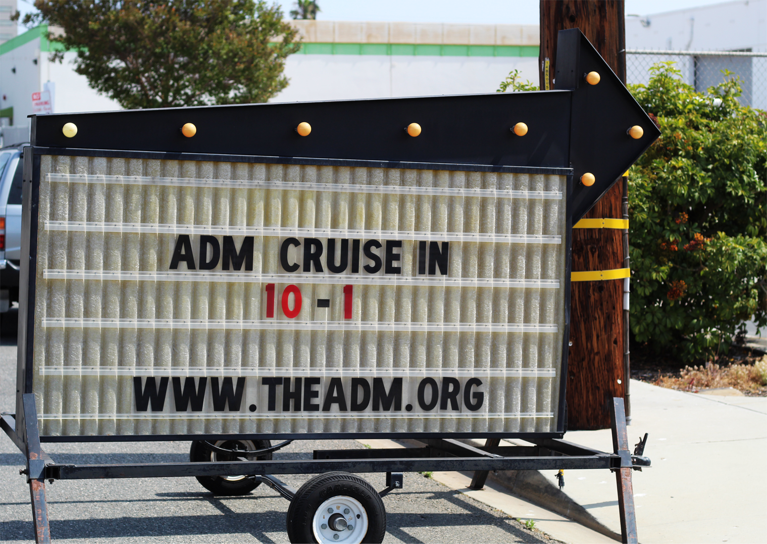 Cruise-In Sign at The ADM