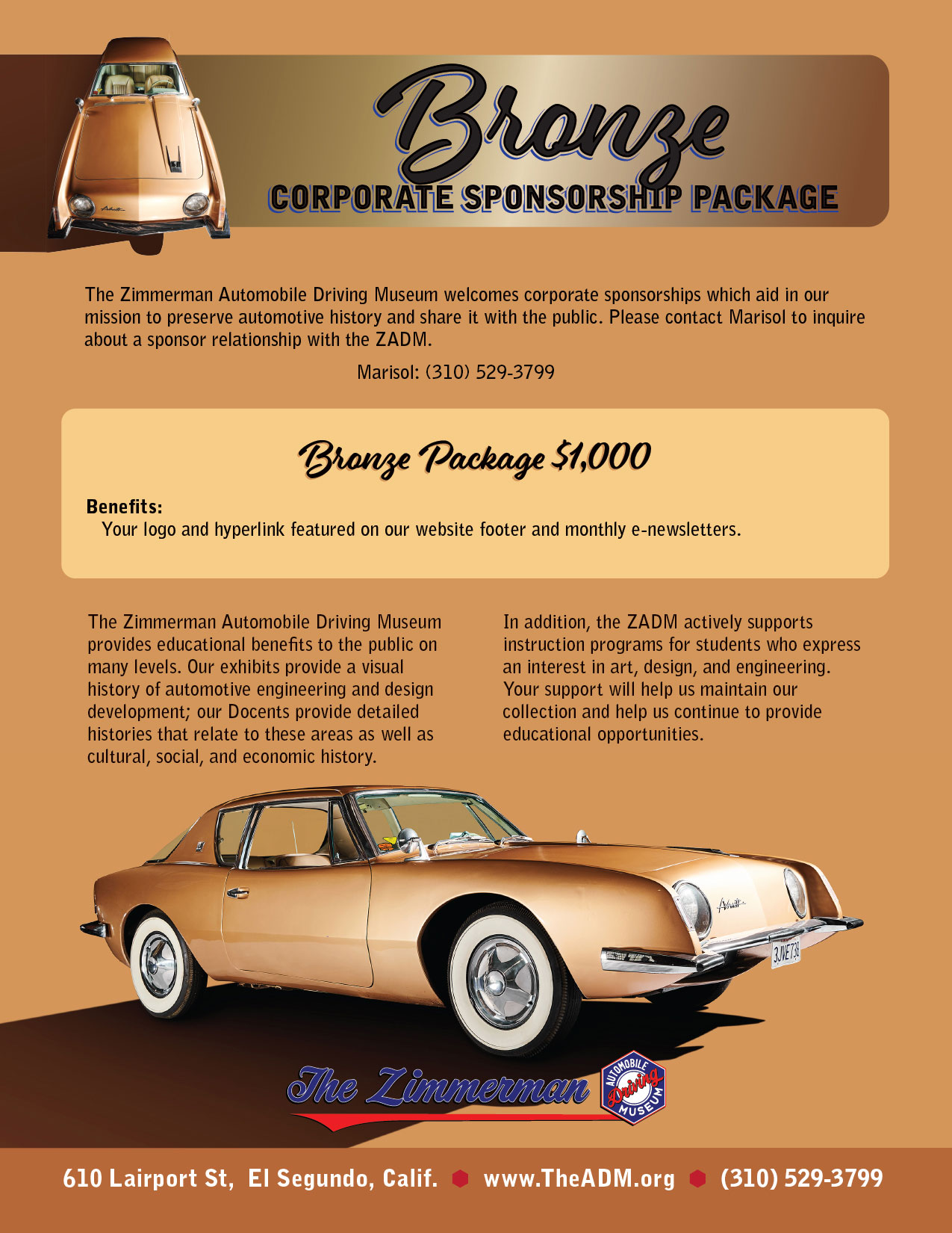 Bronze Corporate Sponsorship Package